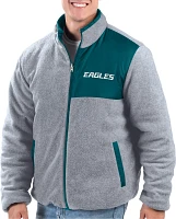 G-III Men's Philadelphia Eagles Green Baseline Reversible Full-Zip Jacket