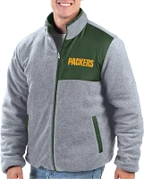 G-III Men's Green Bay Packers Baseline Reversible Full-Zip Jacket