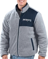 G-III Men's New England Patriots Royal Baseline Reversible Full-Zip Jacket