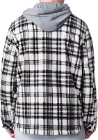 G-III Men's Washington Commanders Pickoff Plaid Black Sherpa Jacket