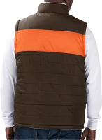 G-III Men's Cleveland Browns Brown High Side Reversible Vest