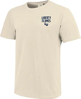 Image One Men's Liberty Flames Ivory Mascot Overlay T-Shirt