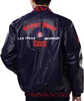 Starter Men's Super Bowl LVIII Lucky Leather Jacket