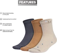 adidas Originals 3.0 Mid-Cut Crew Socks - 3 Pack