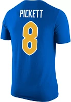 Nike Men's Pitt Panthers #8 Blue Kenny Pickett T-Shirt