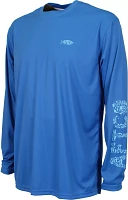 AFTCO Men's Rough Metal Long Sleeve Performance Shirt