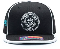 Fan Ink Adult Manchester City 1/8th Black Snapback Adjustable Hat