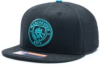 Fan Ink Adult Manchester City Locale Black Snapback Adjustable Hat