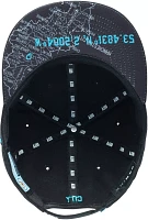 Fan Ink Adult Manchester City Locale Black Snapback Adjustable Hat