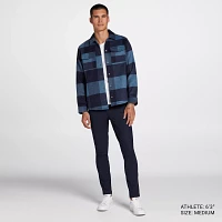 VRST Men's Wool Blend Plaid Shirt Jacket