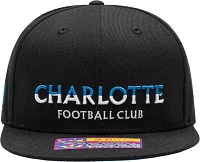 Fan Ink Adult Charlotte FC Loyalty Black Snapback Adjustable Hat