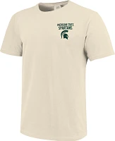 Image One Men's Michigan State Spartans Ivory Mascot Local T-Shirt