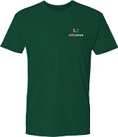 FloGrown Men's Miami Hurricanes Green Sunset Poster T-Shirt