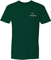 FloGrown Men's Miami Hurricanes Green Trolling Flag T-Shirt