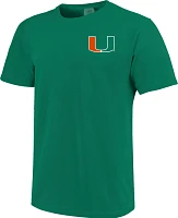 Image One Men's Miami Hurricanes Green Campus Arch T-Shirt