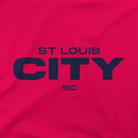 Stadium Essentials Adult St. Louis City SC Wordmark Red T-Shirt