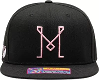 Fan Ink Adult Inter Miami CF Dawn Black Snapback Adjustable Hat