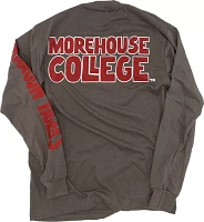 Tones of Melanin Morehouse College Maroon Tigers Grey Concert Long Sleeve T-Shirt