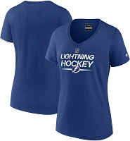 NHL Women's Tampa Bay Lightning 2023 Authentic Pro Prime Blue T-Shirt