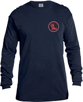 Image One Men's Ole Miss Rebels Blue Rounds Long Sleeve T-Shirt