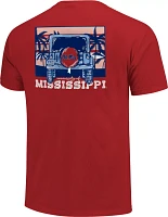 Image One Men's Ole Miss Rebels Red SUV Adventure T-Shirt