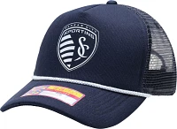 Fan Ink Adult Sporting Kansas City Atmosphere Navy Trucker Hat