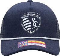 Fan Ink Adult Sporting Kansas City Atmosphere Navy Trucker Hat