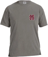 Image One Men's Mississippi State Bulldogs Grey Baseball Laces T-Shirt