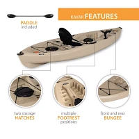 Lifetime Tamarack Muskie 100 Angler Kayak with Paddle Package