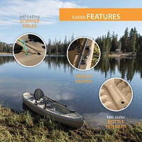 Lifetime Tamarack Muskie 100 Angler Kayak with Paddle Package