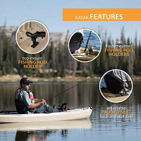 Lifetime Tamarack Muskie 100 Angler Kayak with Paddle Package