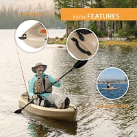 Lifetime Tamarack Muskie 100 Angler Kayak with Paddle Package