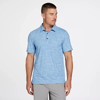 VRST Men's Heather Mesh Golf Polo