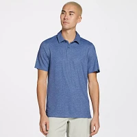 VRST Men's Dogleg Ditsy Mesh Printed Golf Polo