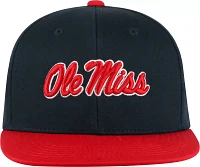 Top of the World Youth Ole Miss Rebels Blue Maverick Adjustable Hat