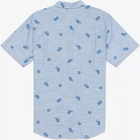 Hurley Men's One and Only Stretch Print Short Sleeve Shirt