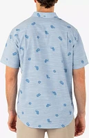 Hurley Men's One and Only Stretch Print Short Sleeve Shirt