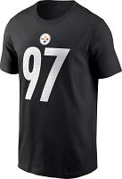 Nike Men's Pittsburgh Steelers Cam Heyward #97 Black T-Shirt