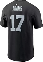 Nike Men's Las Vegas Raiders Davante Adams #17 Logo Black T-Shirt