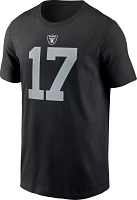 Nike Men's Las Vegas Raiders Davante Adams #17 Logo Black T-Shirt