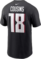 Nike Men's Atlanta Falcons Kirk Cousins #18 Black T-Shirt