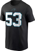 Nike Men's Carolina Panthers Brian Burns #53 Black T-Shirt