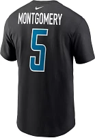 Nike Men's Detroit Lions David Montgomery #5 Black T-Shirt