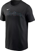 Nike Men's Miami Marlins Jazz Chisholm Jr. #2 Black T-Shirt