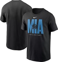 Nike Men's Miami Marlins Black Scoreboard T-Shirt