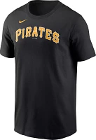 Nike Men's Pittsburgh Pirates Henry Davis #32 Black T-Shirt