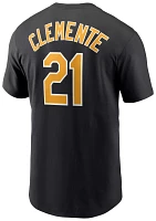 Nike Men's Pittsburgh Pirates Roberto Clemente #21 Black Cooperstown T-Shirt