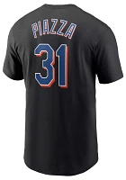 Nike Men's New York Mets Mike Piazza #31 Black Cooperstown T-Shirt