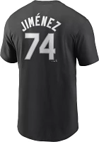 Nike Men's Chicago White Sox Eloy Jimenez #74 Black T-Shirt