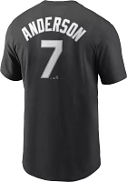 Nike Men's Chicago White Sox Tim Anderson #7 Black T-Shirt